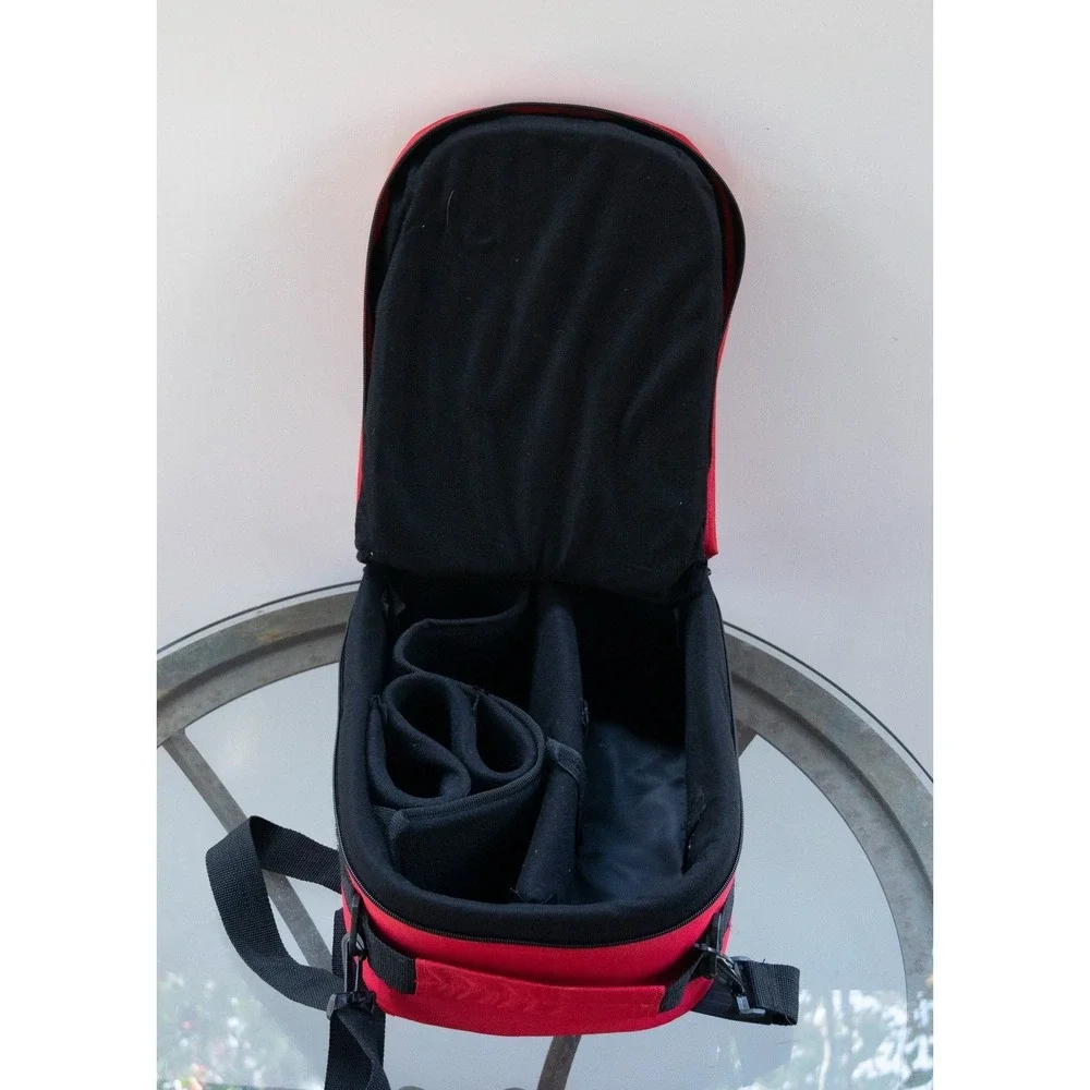 Beckman Canvas Offshore Storage Case Tote Red Fishing Crossbody Bag 14